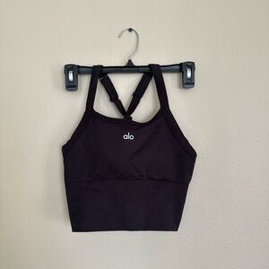 Alo Yoga Seamless Ribbed Favorite Bra Women Tank Top